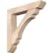 Ekena Millwork Olympic Slat Smooth Bracket w/ Offset Brace, Douglas Fir, 7 1/2"W x 40"D x 40"H BKT0806X40X40OLY06SDF - alternate 1